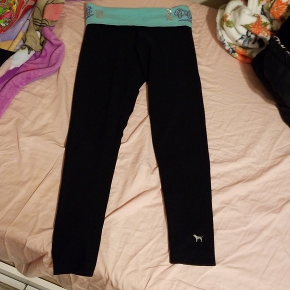 PINK Victoria's Secret Pants - Victoria's Secret PINK Sequins Leggings PINK Victoria's Secret Pants - Victoria's Secret PINK Sequins Leggings